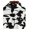 imageVATPAVE Mens 100 Cotton Hawaiian Shirts Floral Short Sleeve Button Down Shirts Summer Beach ShirtsBlack Peony