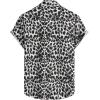imageVATPAVE Mens 100 Cotton Hawaiian Shirts Floral Short Sleeve Button Down Shirts Summer Beach ShirtsBlack Spot