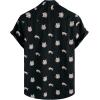 imageVATPAVE Mens 100 Cotton Hawaiian Shirts Floral Short Sleeve Button Down Shirts Summer Beach ShirtsBlack Tiger