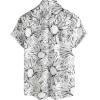 imageVATPAVE Mens 100 Cotton Hawaiian Shirts Floral Short Sleeve Button Down Shirts Summer Beach ShirtsBlack White
