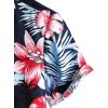 imageVATPAVE Mens 100 Cotton Hawaiian Shirts Floral Short Sleeve Button Down Shirts Summer Beach ShirtsNavy