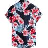 imageVATPAVE Mens 100 Cotton Hawaiian Shirts Floral Short Sleeve Button Down Shirts Summer Beach ShirtsNavy
