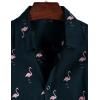 imageVATPAVE Mens 100 Cotton Hawaiian Shirts Floral Short Sleeve Button Down Shirts Summer Beach ShirtsNavy Flamingo