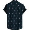 imageVATPAVE Mens 100 Cotton Hawaiian Shirts Floral Short Sleeve Button Down Shirts Summer Beach ShirtsNavy Flamingo