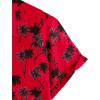 imageVATPAVE Mens 100 Cotton Hawaiian Shirts Floral Short Sleeve Button Down Shirts Summer Beach ShirtsRed Coconut
