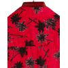 imageVATPAVE Mens 100 Cotton Hawaiian Shirts Floral Short Sleeve Button Down Shirts Summer Beach ShirtsRed Coconut