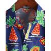 imageVATPAVE Mens 100 Cotton Hawaiian Shirts Floral Short Sleeve Button Down Shirts Summer Beach ShirtsRoyalblue