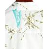 imageVATPAVE Mens 100 Cotton Hawaiian Shirts Floral Short Sleeve Button Down Shirts Summer Beach ShirtsWhite Blue