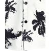imageVATPAVE Mens 100 Cotton Hawaiian Shirts Floral Short Sleeve Button Down Shirts Summer Beach ShirtsWhite Coconut Tree