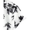 imageVATPAVE Mens 100 Cotton Hawaiian Shirts Floral Short Sleeve Button Down Shirts Summer Beach ShirtsWhite Coconut Tree