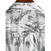 imageVATPAVE Mens 100 Cotton Hawaiian Shirts Floral Short Sleeve Button Down Shirts Summer Beach ShirtsWhite Gray