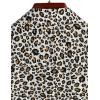 imageVATPAVE Mens 100 Cotton Hawaiian Shirts Floral Short Sleeve Button Down Shirts Summer Beach ShirtsWhite Leopard