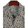 imageVATPAVE Mens 100 Cotton Hawaiian Shirts Floral Short Sleeve Button Down Shirts Summer Beach ShirtsWhite Leopard
