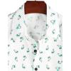 imageVATPAVE Mens 100 Cotton Hawaiian Shirts Floral Short Sleeve Button Down Shirts Summer Beach ShirtsWhite Parrot
