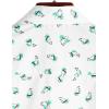 imageVATPAVE Mens 100 Cotton Hawaiian Shirts Floral Short Sleeve Button Down Shirts Summer Beach ShirtsWhite Parrot