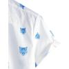 imageVATPAVE Mens 100 Cotton Hawaiian Shirts Floral Short Sleeve Button Down Shirts Summer Beach ShirtsWhite Wolfhead