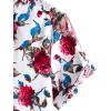 imageVATPAVE Mens 100 Cotton Hawaiian Shirts Floral Short Sleeve Button Down Shirts Summer Beach ShirtsWhiterose
