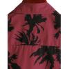 imageVATPAVE Mens 100 Cotton Hawaiian Shirts Floral Short Sleeve Button Down Shirts Summer Beach ShirtsWinered Coconut Tree