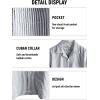 imageVATPAVE Mens Casual 2 Piece Outfits Short Sleeve Button Down Hawaiian Summer Shirts Beach Short SetsBlack