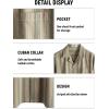 imageVATPAVE Mens Casual 2 Piece Outfits Short Sleeve Button Down Hawaiian Summer Shirts Beach Short SetsKhaki Brown
