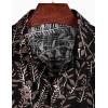 imageVATPAVE Mens Casual Hawaiian Floral Shirts Short Sleeve Button Down Tropical Shirts Beach Summer ShirtsBlack
