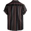 imageVATPAVE Mens Casual Hawaiian Floral Shirts Short Sleeve Button Down Tropical Shirts Beach Summer ShirtsBlack Orange