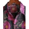 imageVATPAVE Mens Casual Hawaiian Floral Shirts Short Sleeve Button Down Tropical Shirts Beach Summer ShirtsBlack Pink