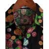 imageVATPAVE Mens Casual Hawaiian Floral Shirts Short Sleeve Button Down Tropical Shirts Beach Summer ShirtsBlack Red