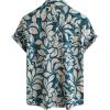 imageVATPAVE Mens Casual Hawaiian Floral Shirts Short Sleeve Button Down Tropical Shirts Beach Summer ShirtsBluekhaki