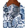 imageVATPAVE Mens Casual Hawaiian Floral Shirts Short Sleeve Button Down Tropical Shirts Beach Summer ShirtsCyan