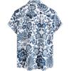 imageVATPAVE Mens Casual Hawaiian Floral Shirts Short Sleeve Button Down Tropical Shirts Beach Summer ShirtsCyan