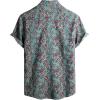 imageVATPAVE Mens Casual Hawaiian Floral Shirts Short Sleeve Button Down Tropical Shirts Beach Summer ShirtsGreen
