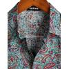 imageVATPAVE Mens Casual Hawaiian Floral Shirts Short Sleeve Button Down Tropical Shirts Beach Summer ShirtsGreen