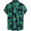 imageVATPAVE Mens Casual Hawaiian Floral Shirts Short Sleeve Button Down Tropical Shirts Beach Summer ShirtsGreen Blue