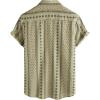 imageVATPAVE Mens Casual Hawaiian Floral Shirts Short Sleeve Button Down Tropical Shirts Beach Summer ShirtsKhaki Black