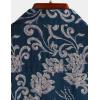 imageVATPAVE Mens Casual Hawaiian Floral Shirts Short Sleeve Button Down Tropical Shirts Beach Summer ShirtsNavyvintage