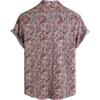 imageVATPAVE Mens Casual Hawaiian Floral Shirts Short Sleeve Button Down Tropical Shirts Beach Summer ShirtsPink