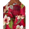 imageVATPAVE Mens Casual Hawaiian Floral Shirts Short Sleeve Button Down Tropical Shirts Beach Summer ShirtsRedwhite