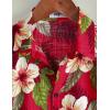 imageVATPAVE Mens Casual Hawaiian Floral Shirts Short Sleeve Button Down Tropical Shirts Beach Summer ShirtsRedwhite