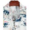 imageVATPAVE Mens Casual Hawaiian Floral Shirts Short Sleeve Button Down Tropical Shirts Beach Summer ShirtsWhite