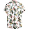 imageVATPAVE Mens Casual Hawaiian Floral Shirts Short Sleeve Button Down Tropical Shirts Beach Summer ShirtsWhitepineapple