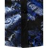 imageVATPAVE Mens Casual Luxury Print Dress Shirts Paisley Long Sleeve Button Down ShirtsBlue