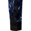 imageVATPAVE Mens Casual Luxury Print Dress Shirts Paisley Long Sleeve Button Down ShirtsBlue