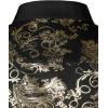 imageVATPAVE Mens Casual Luxury Print Dress Shirts Paisley Long Sleeve Button Down ShirtsGold