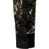 imageVATPAVE Mens Casual Luxury Print Dress Shirts Paisley Long Sleeve Button Down ShirtsGold