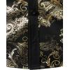 imageVATPAVE Mens Casual Luxury Print Dress Shirts Paisley Long Sleeve Button Down ShirtsGold