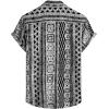 imageVATPAVE Mens Casual Short Sleeve Button Down Shirts Regular Fit Hawaiian Summer ShirtBlack Gray