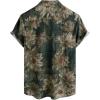 imageVATPAVE Mens Casual Short Sleeve Button Down Shirts Regular Fit Hawaiian Summer ShirtBlackgreen White