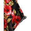 imageVATPAVE Mens Casual Short Sleeve Button Down Shirts Regular Fit Hawaiian Summer ShirtBlackred