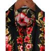 imageVATPAVE Mens Casual Short Sleeve Button Down Shirts Regular Fit Hawaiian Summer ShirtBlackred
